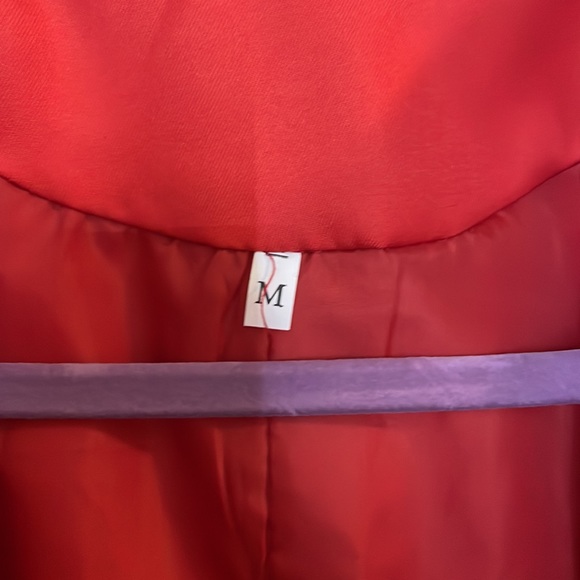 Womens solid red blazer - Picture 3 of 3